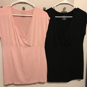 2 A-Glow Maternity Nursing Tops